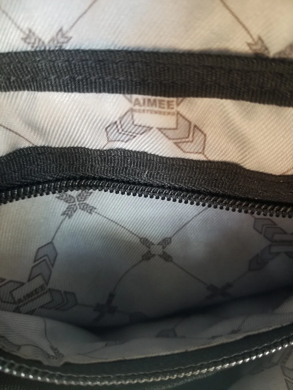 AIMEE KESTENBERG Snake-Print Tote in Beige, Black and Gold Tones